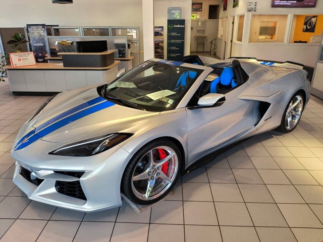 2024 Chevrolet Corvette 3LZ in Silver Flare Metallic — front three-quarter view