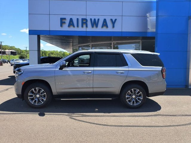 2024 Chevrolet Tahoe LT in Sterling Gray Metallic — front three-quarter view