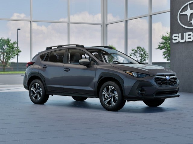 2026 Subaru CROSSTREK Premium in Magnetite Gray Pearl — front three-quarter view