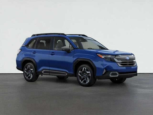 2026 Subaru FORESTER Limited in Daybreak Blue Pearl — front three-quarter view