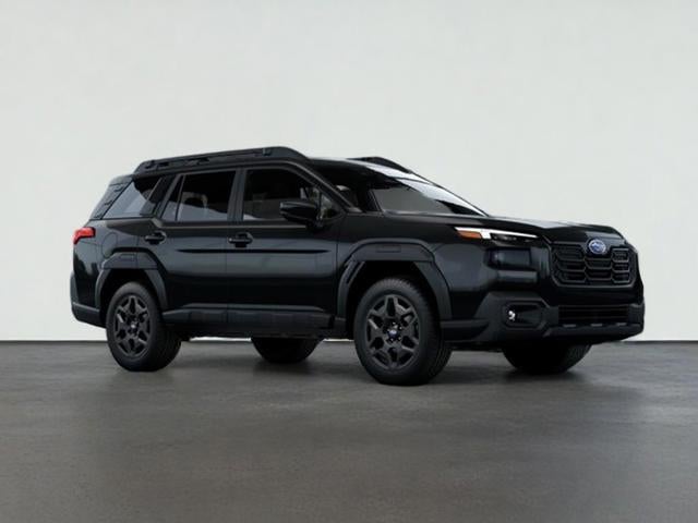 2026 Subaru OUTBACK Limited in Crystal Black Silica — front three-quarter view