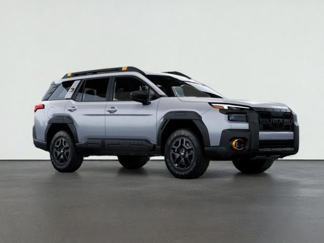 2026 Subaru OUTBACK Wilderness in Ice Silver Metallic — front three-quarter view