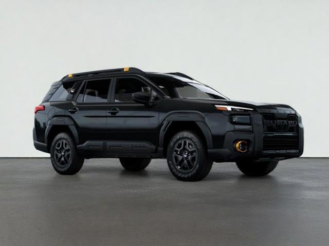 2026 Subaru OUTBACK Wilderness in Crystal Black Silica — front three-quarter view