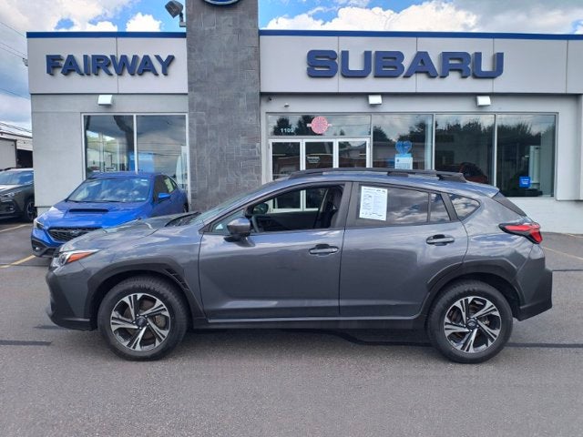 2024 Subaru Crosstrek Premium in Magnetite Gray Metallic — front three-quarter view