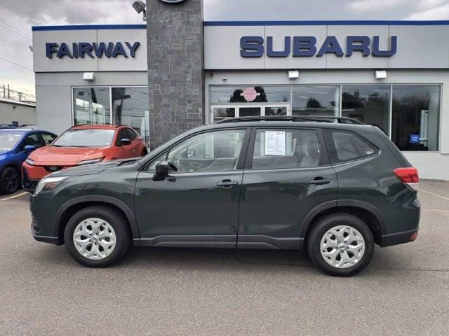 2023 Subaru Forester CVT in Cascade Green Silica — front three-quarter view